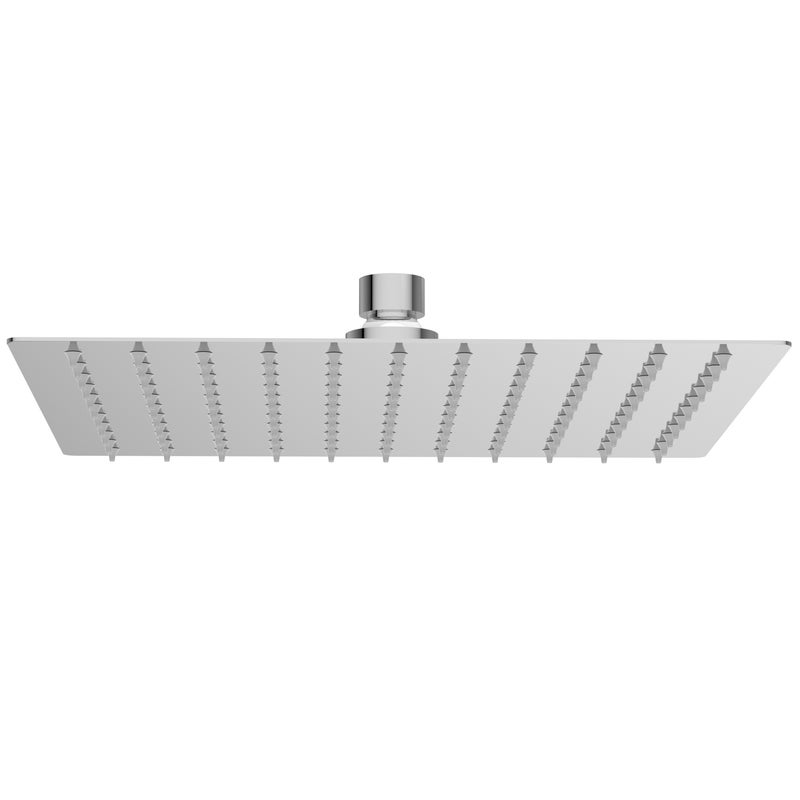 BALNEO Deszczownica kwadratowa 25 cm srebrna stal nierdzewna | Głowica prysznicowa CASCADE