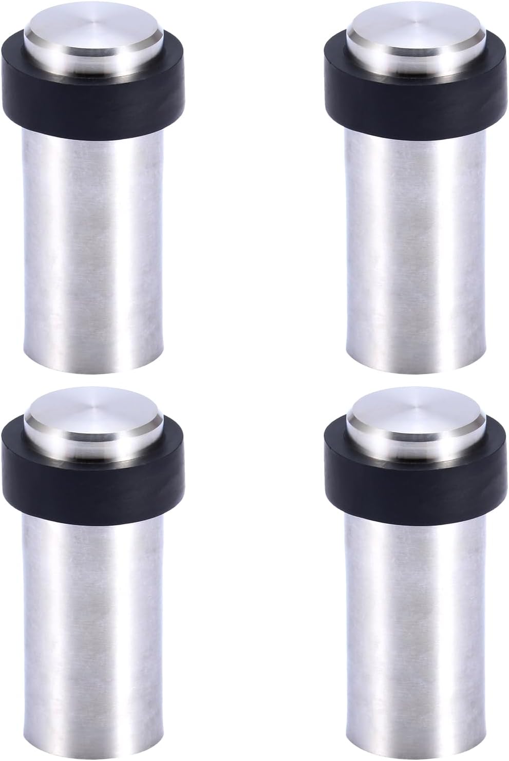 8 cm stalowy stoper do drzwi podłogowych, stoper do drzwi (zestaw 4 szt.)