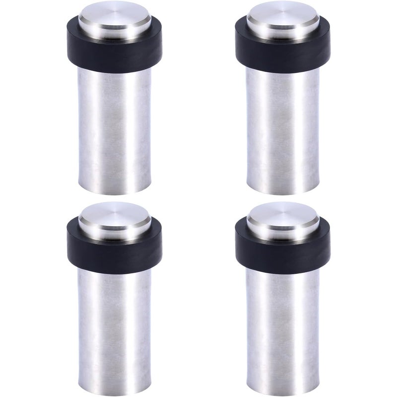 8 cm stalowy stoper do drzwi podłogowych, stoper do drzwi (zestaw 4 szt.)