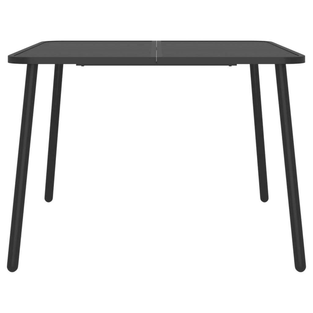 Set da pranzo da giardino mobili da esterno 7 pezzi acciaio antracite 02_0013924 - 5