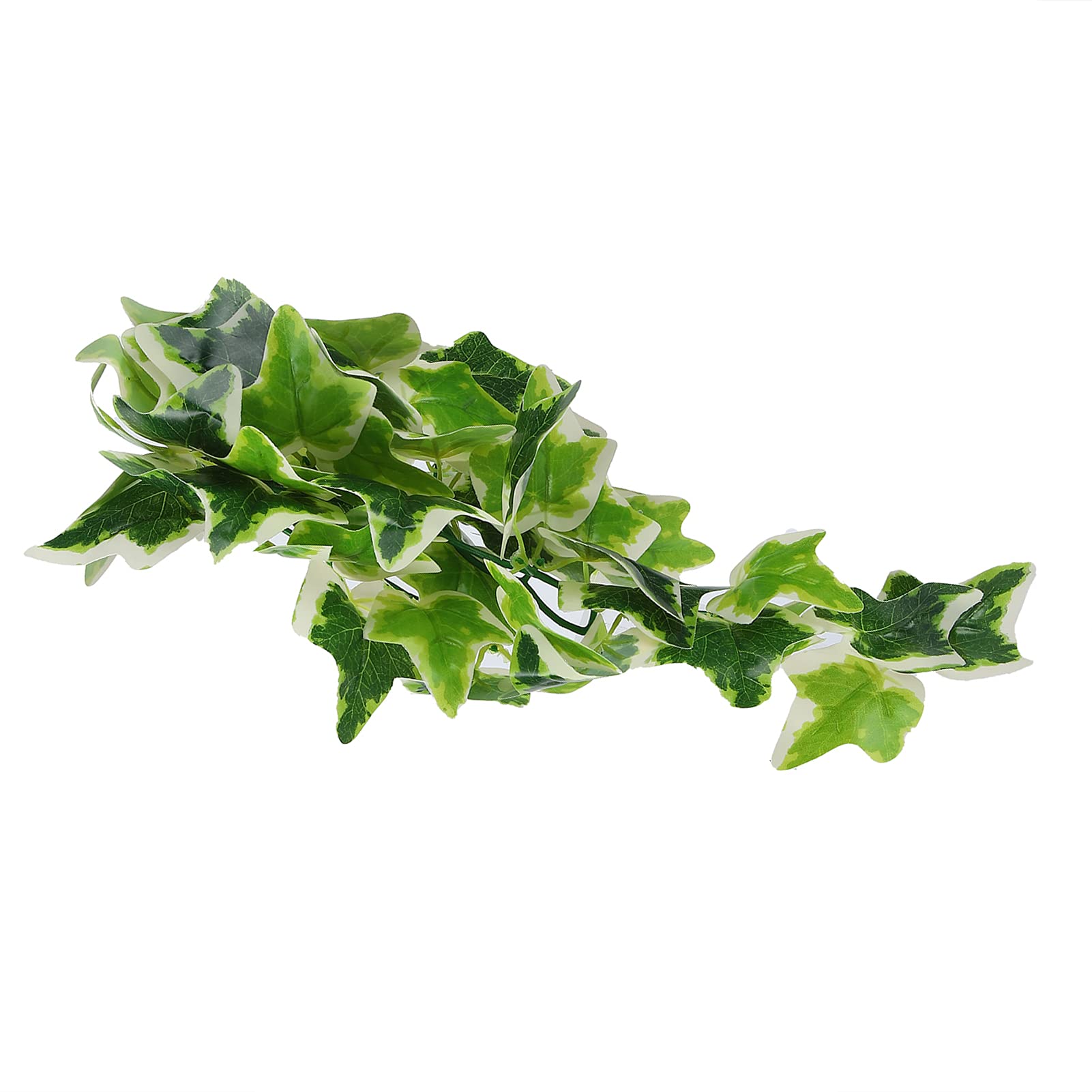 Plantes artificielles pour reptiles, plantes en plastique réalistes, feuilles suspendues, décoration avec ventouse pour reptiles, terrarium, aquarium - 5