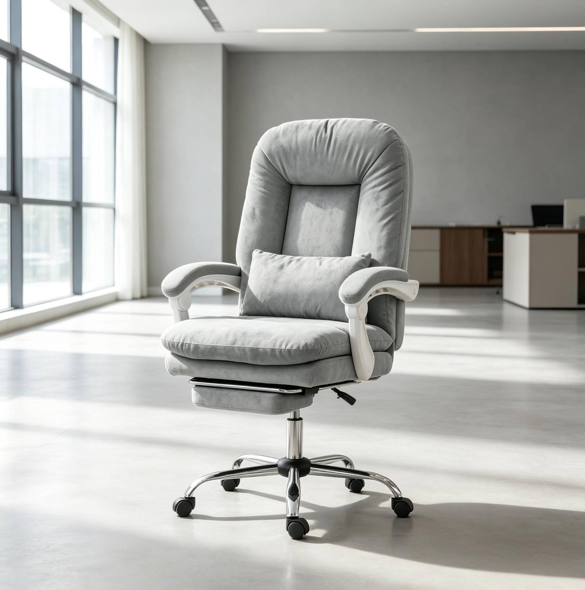 Chaise de bureau ergonomique, hauteur réglable, dossier inclinable et ...