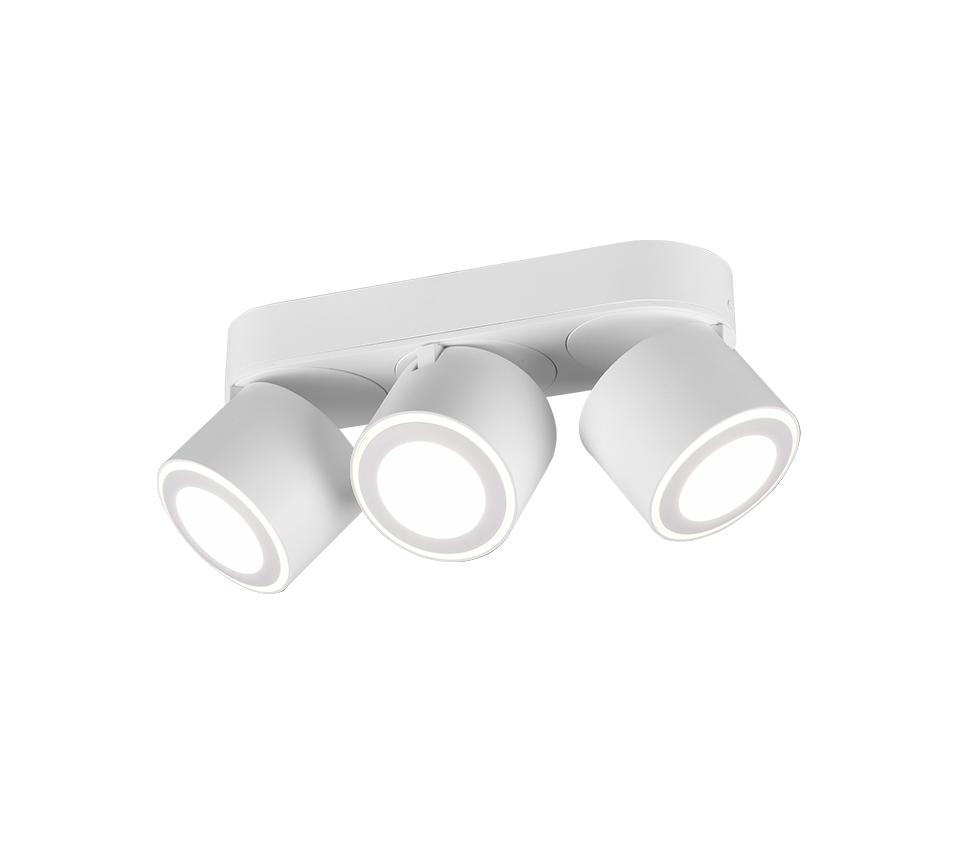Spot sufitowy reflektor listwa TAURUS LED 5W Ciepła biel 450 lm biały wym: 10,6 x 27,3 x 8,7 cm IP20 Trio