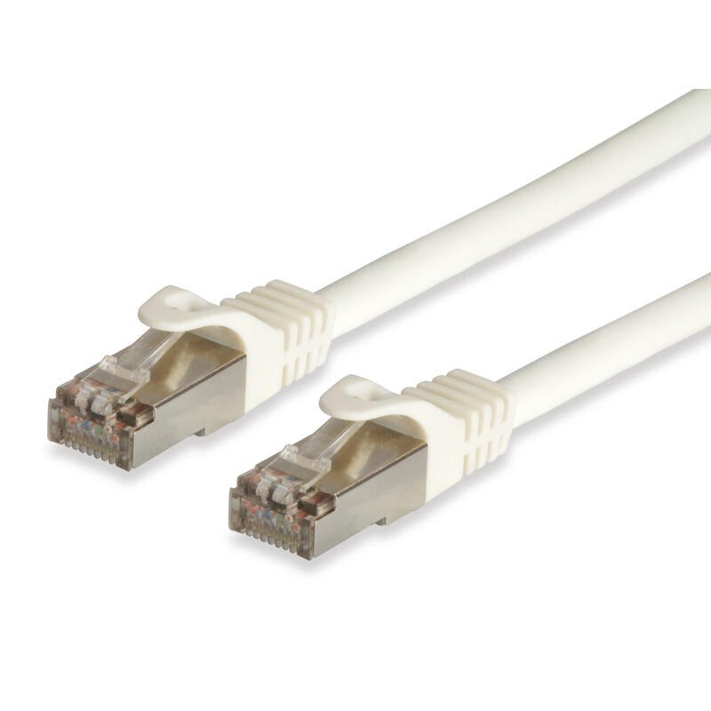 CABLEPELADO - Cavo Di Rete UTP CAT6a 0,50 M (Bianco) Per Connessioni Veloce E Stabile