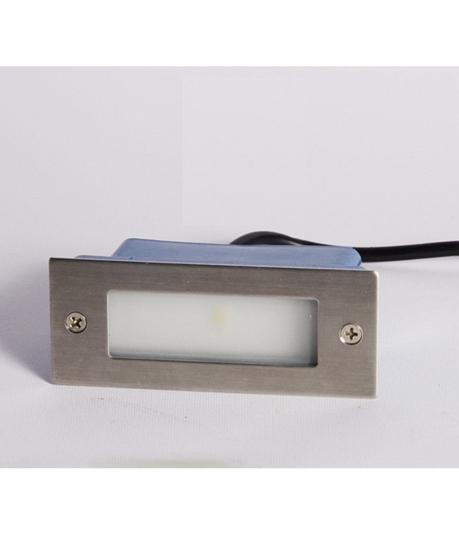 Trade Shop - Faretto Faro 3 Led Segnapassi A Incasso Calpestabile Interno Esterno 2w - - 4