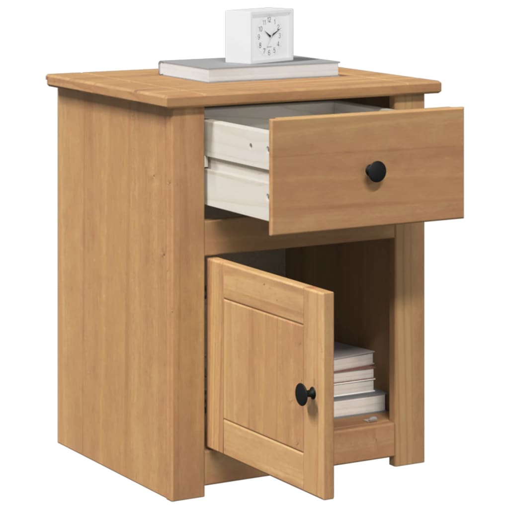 Vidaxl Mesita De Noche Panama Madera Maciza De Pino 46X40x57 Cm , Leroy Merlin