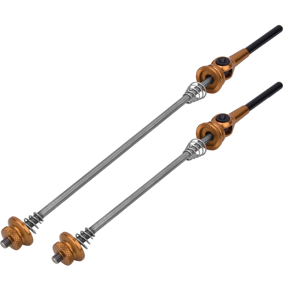 Paire De Brochettes Rapides Pour Vélo De Course – Noir Argenté – Compatible Spinergy #13