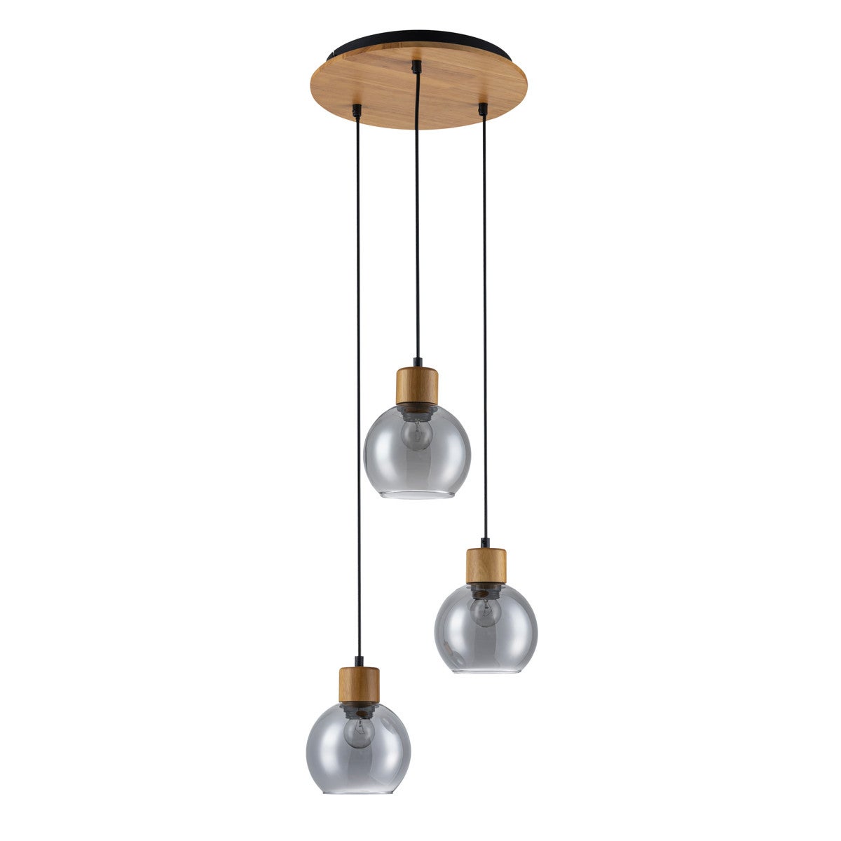 Lampa wisząca VELMA brązowa 3 x E27 x 40W wym: 150 x 32 x 32 cm Italux