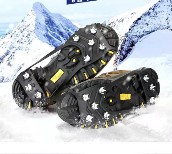LURNODY Crampons Antidérapant M 34-39 Chaussures Crampons Crampons Neige Chaussures, Convient Pour La Glace Et La Neige, L'escalade, La Promenade Et Les Activités De Plein Air