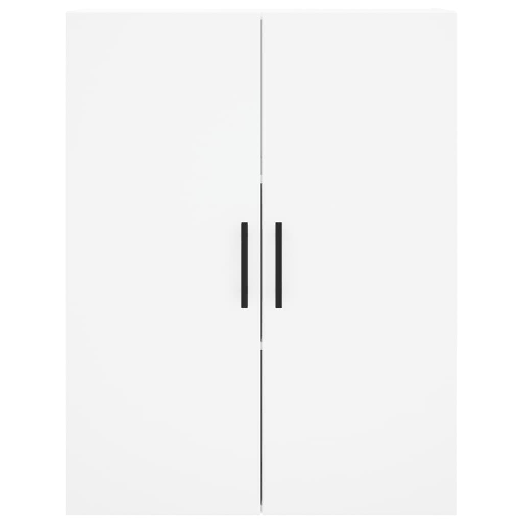 Buffet haut Blanc 69,5x34x180 cm Bois d'ingénierie - 6