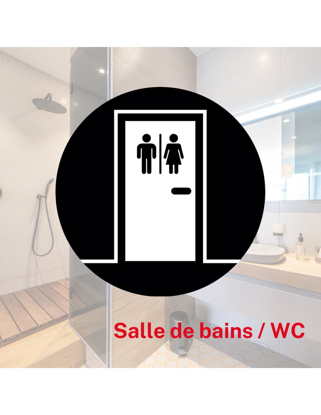 THIRARD - Serrure encastrable NF à condamnation pour salle de bain et toilette, axe 40mm, bouts carrés, noir - THIRARD - 4