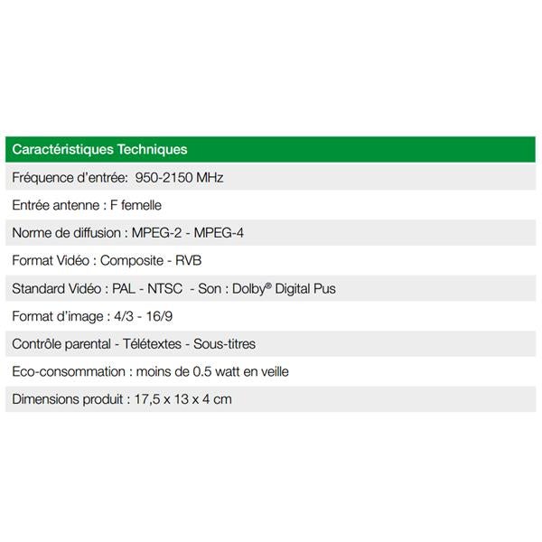 Récepteur satellite FTA TVS 8100HD - 4