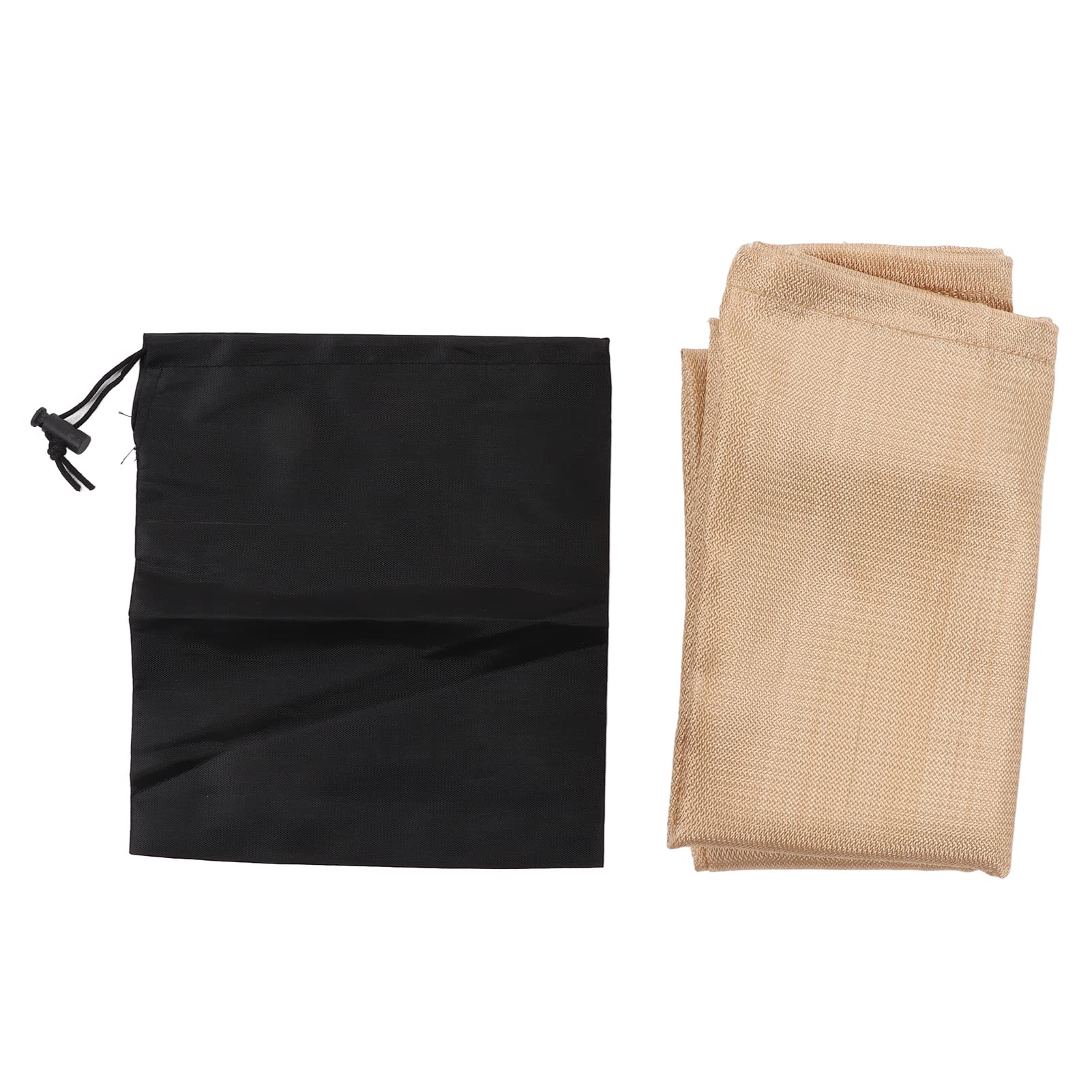 Tissu Ignifuge Fibre De Verre Pour Tente Camping - Protection Tuyau Poêle à Bois - 23x20 Cm, 5 Mm D'épaisseur - 3