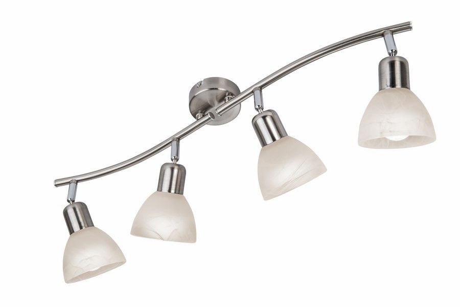 Lampa sufitowa wisząca Daytona 2 nikiel 4xE14x3W wym: 12 x 35 x 10 cm metal Reality