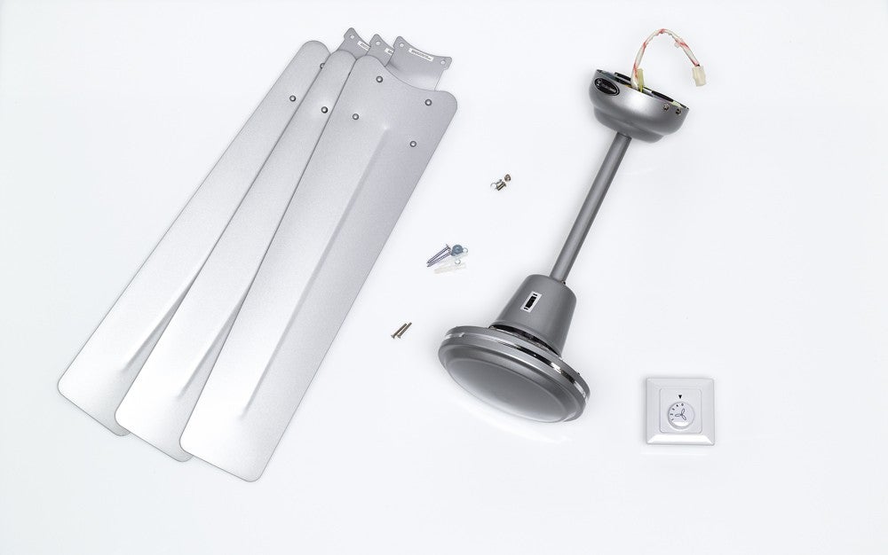 Ventilatore Da Soffitto Westinghouse Industrial 142cm - Bianco, 3 Pale, Comando A Parete