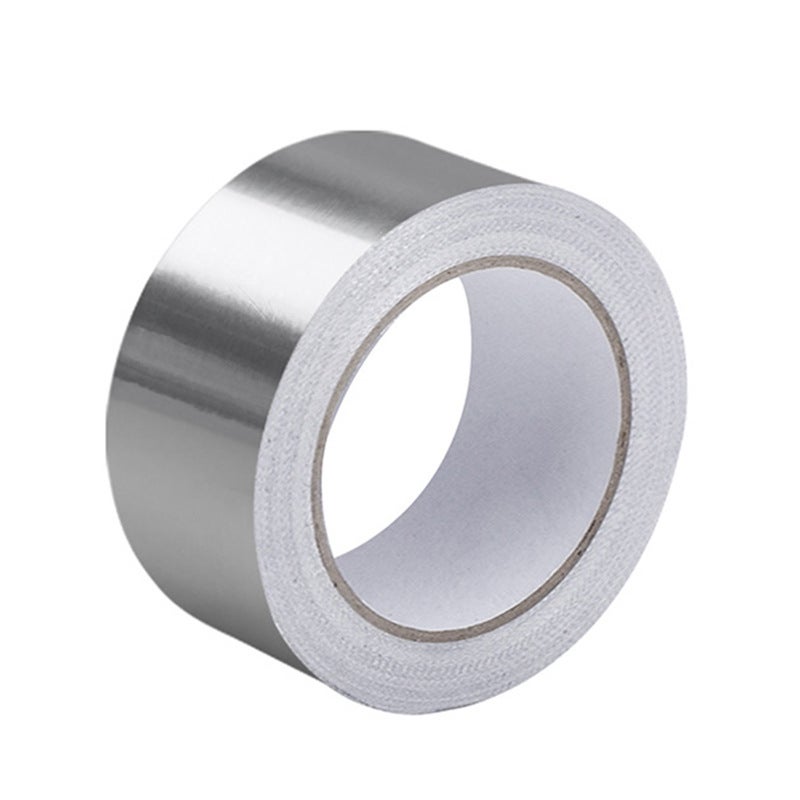 Taśma aluminiowa samoprzylepna 2 rolki 5 cm x 5 m, rolka izolacji termicznej, może być używana do uszczelniania, napraw i jako materiał wodoodporny.