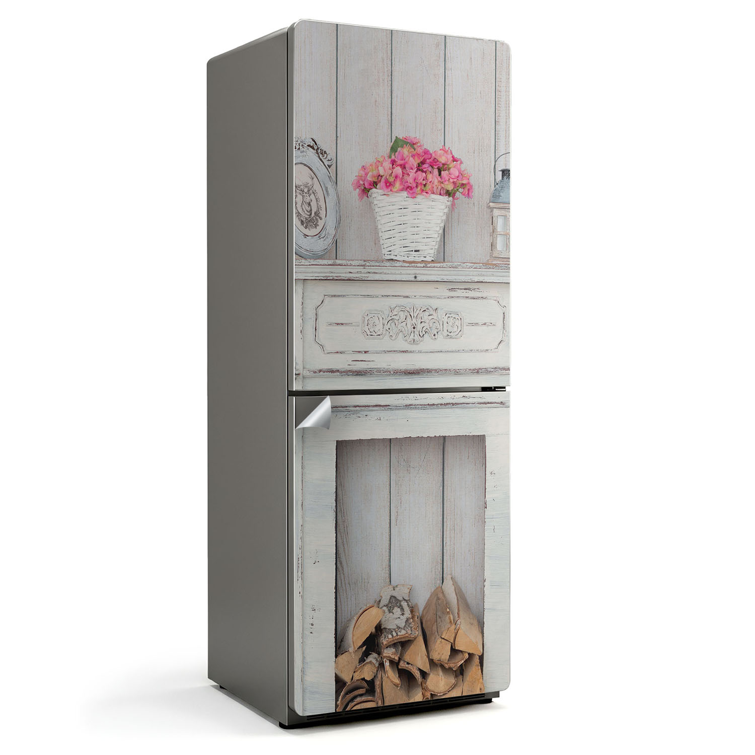 Autocollant Vache Pour Frigo - Vinyle Rustique POSTERCOM - Déco Peel & Stick