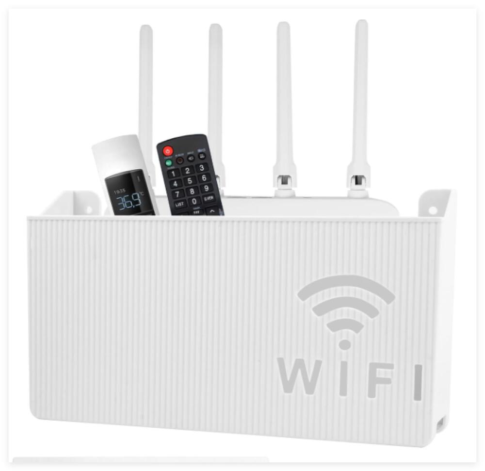 Boîte de Rangement pour Routeur WiFi Étagère de Rangement Murale Cache ...