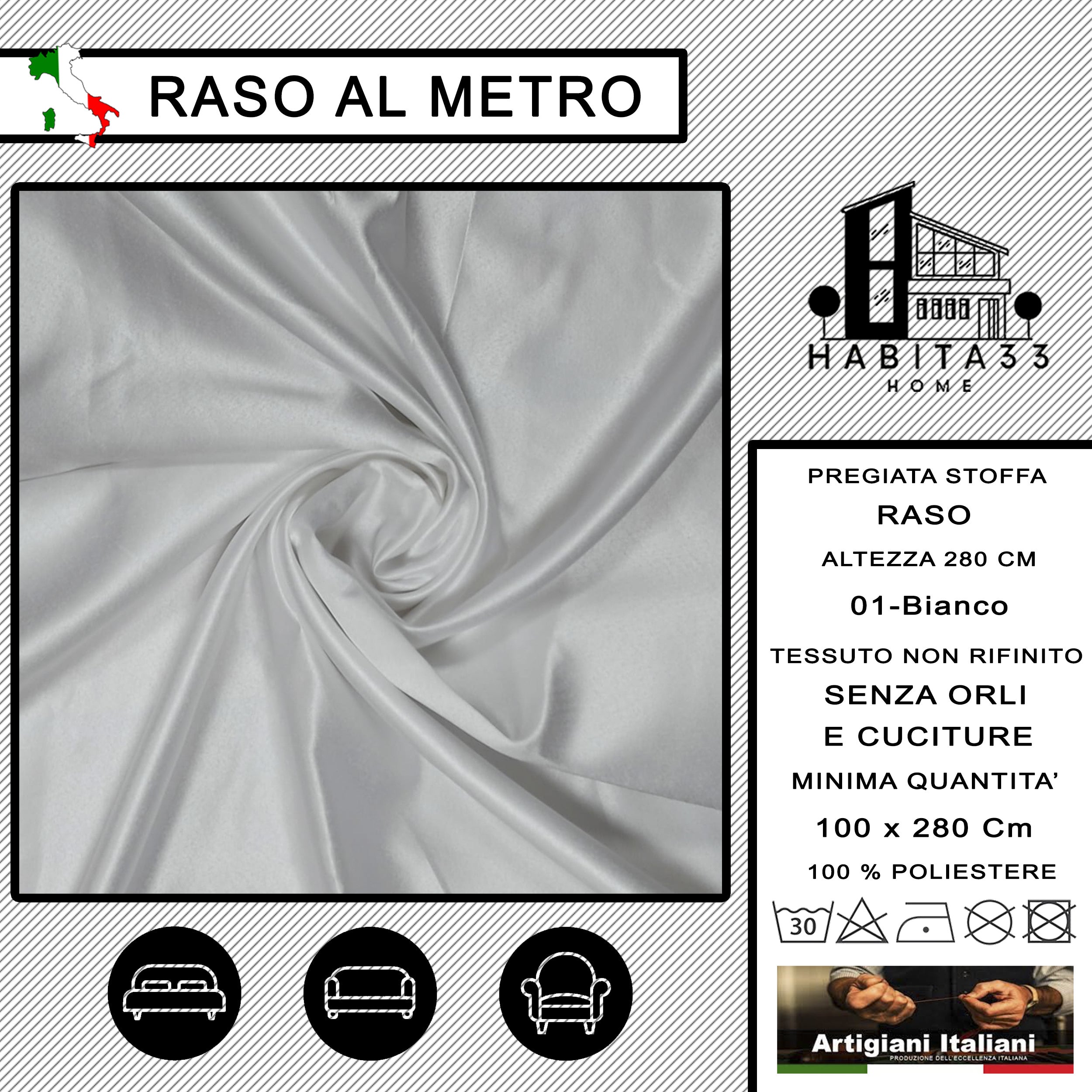 Tessuto al metro Anna giallo ,tinta unita 280 cm | Leroy Merlin
