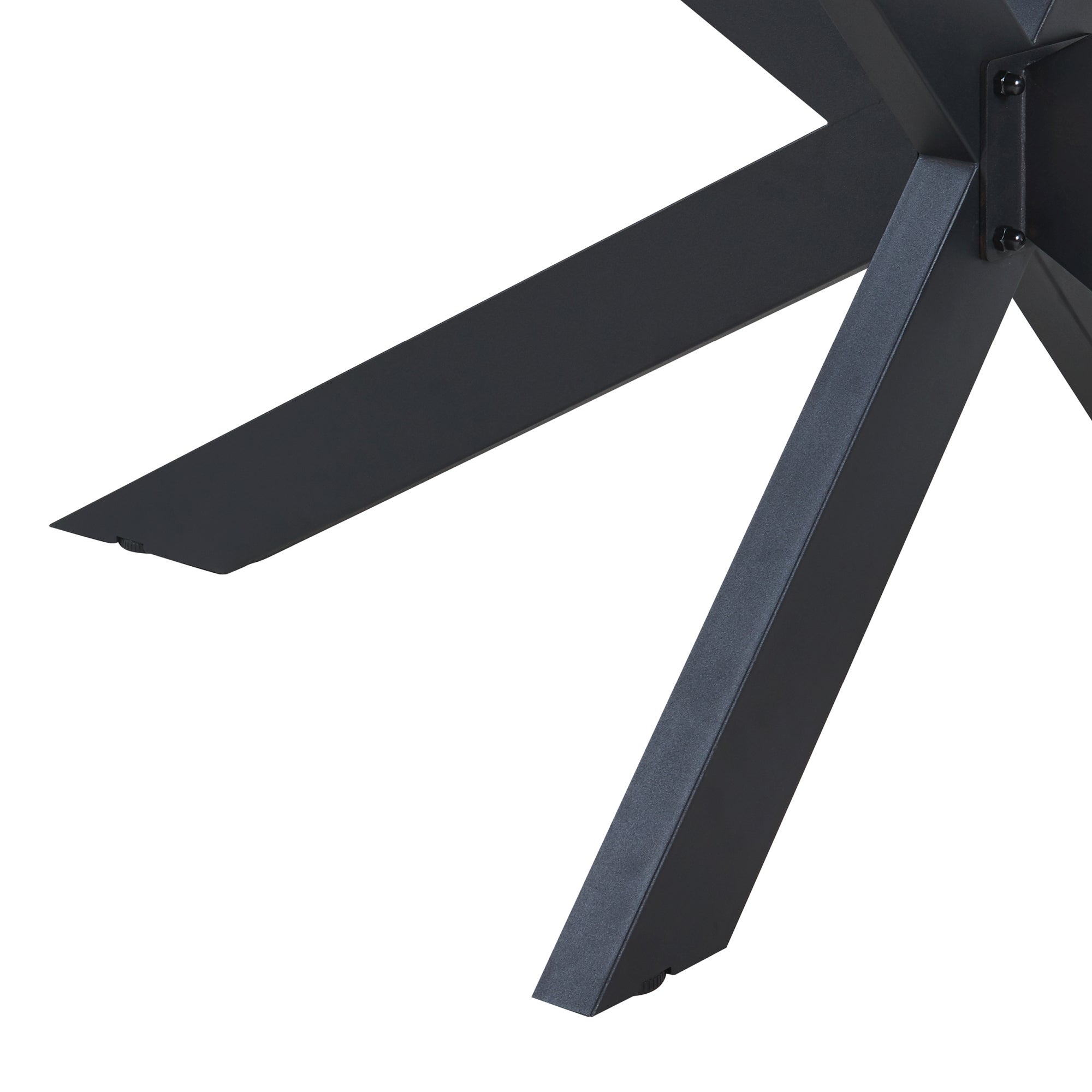 Structure de table Oberau acier 150 x 78 x 71 cm noir [en.casa] - 8