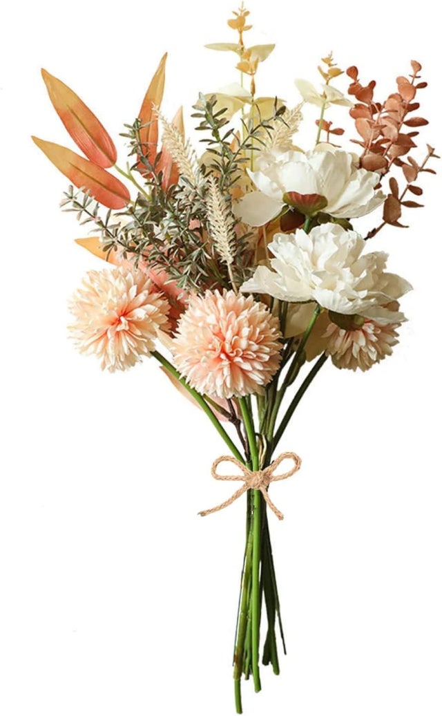 Buquê de hortências artificiais, ideal para decoração de casamentos em casa (1 buquê na cor champanhe)