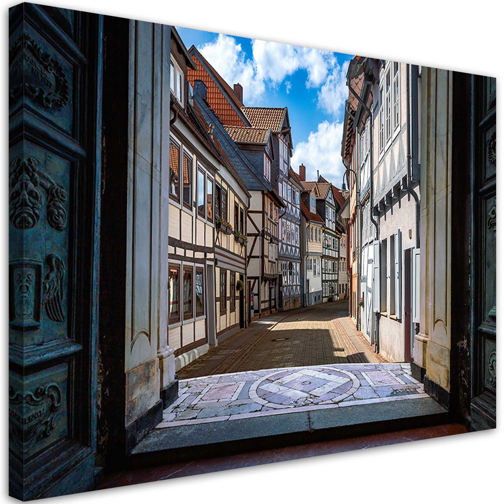Obraz na płótnie, Widok na Miasto Architektua Budynki 60x40