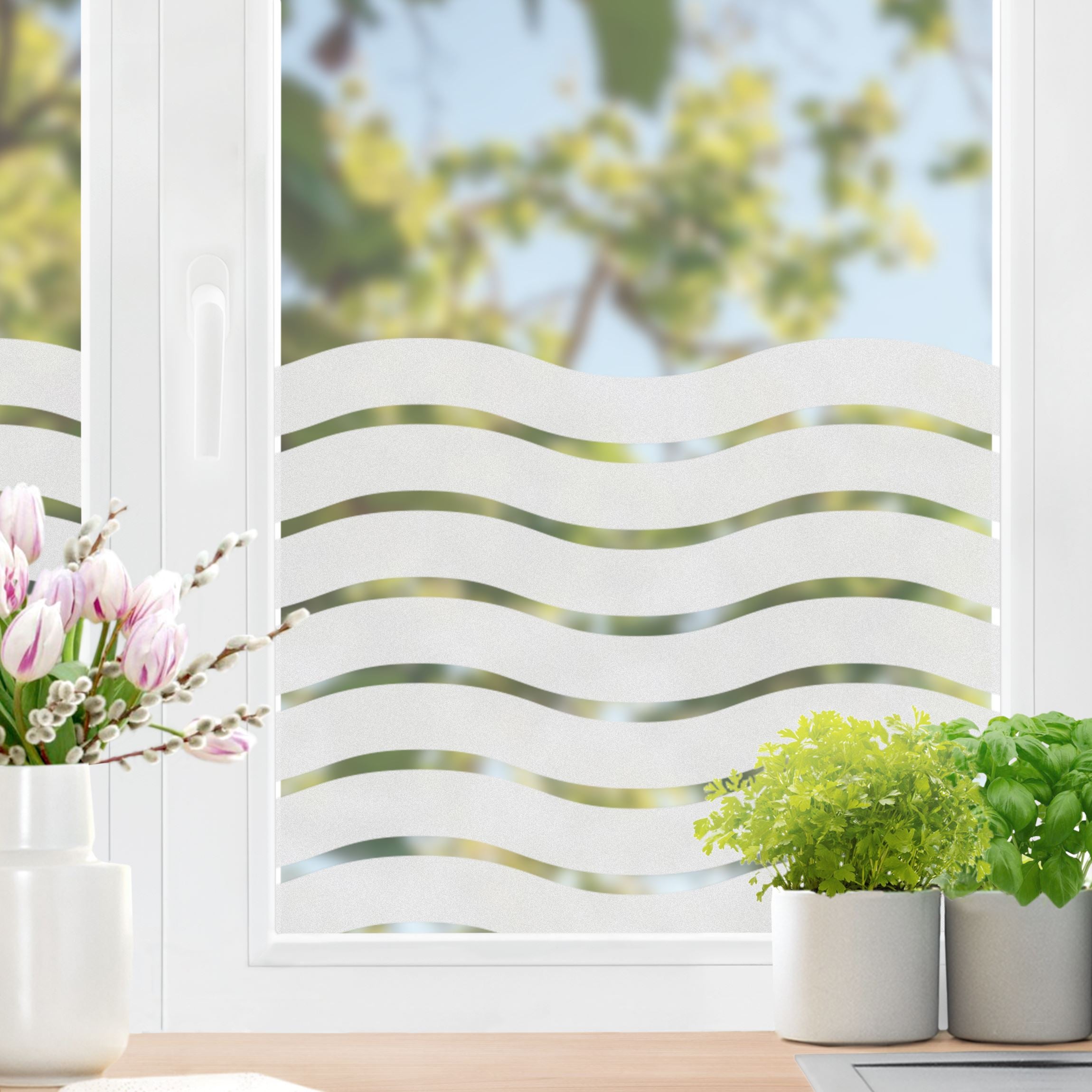 UNGFEI - Film Adhésif électrostatique Opaque - 4 Rouleaux 40x200 Cm - Pour Vitres Et Salles De Bain