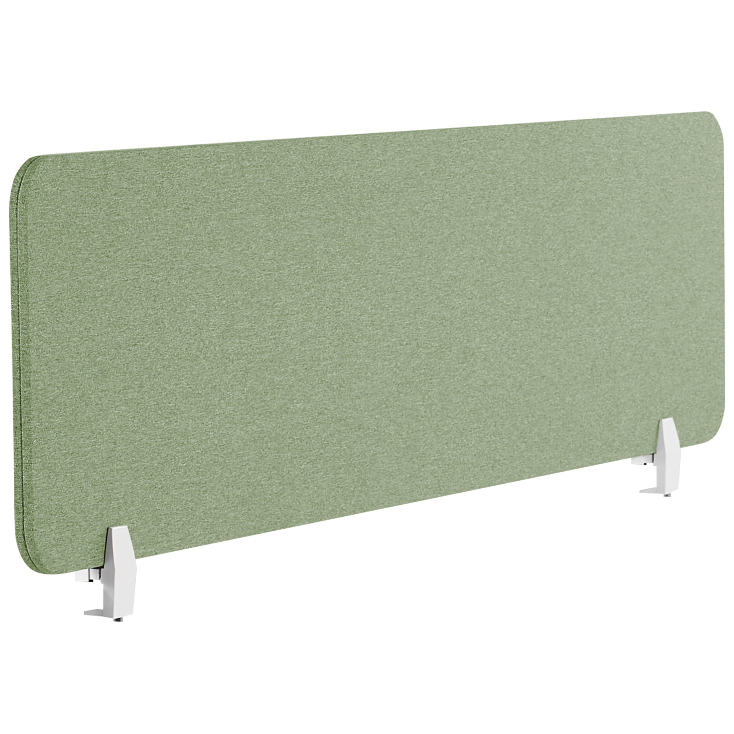 Beliani panel separador verde claro 130 x 40 cm wally