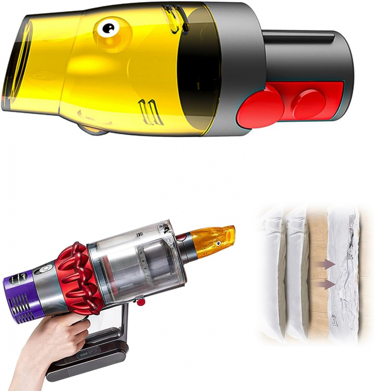 Akcesoria do odkurzacza Dyson, szczotki do odkurzacza Dyson, kompatybilne z Dyson V7, V8, V10, V11, V12, V15 Slim