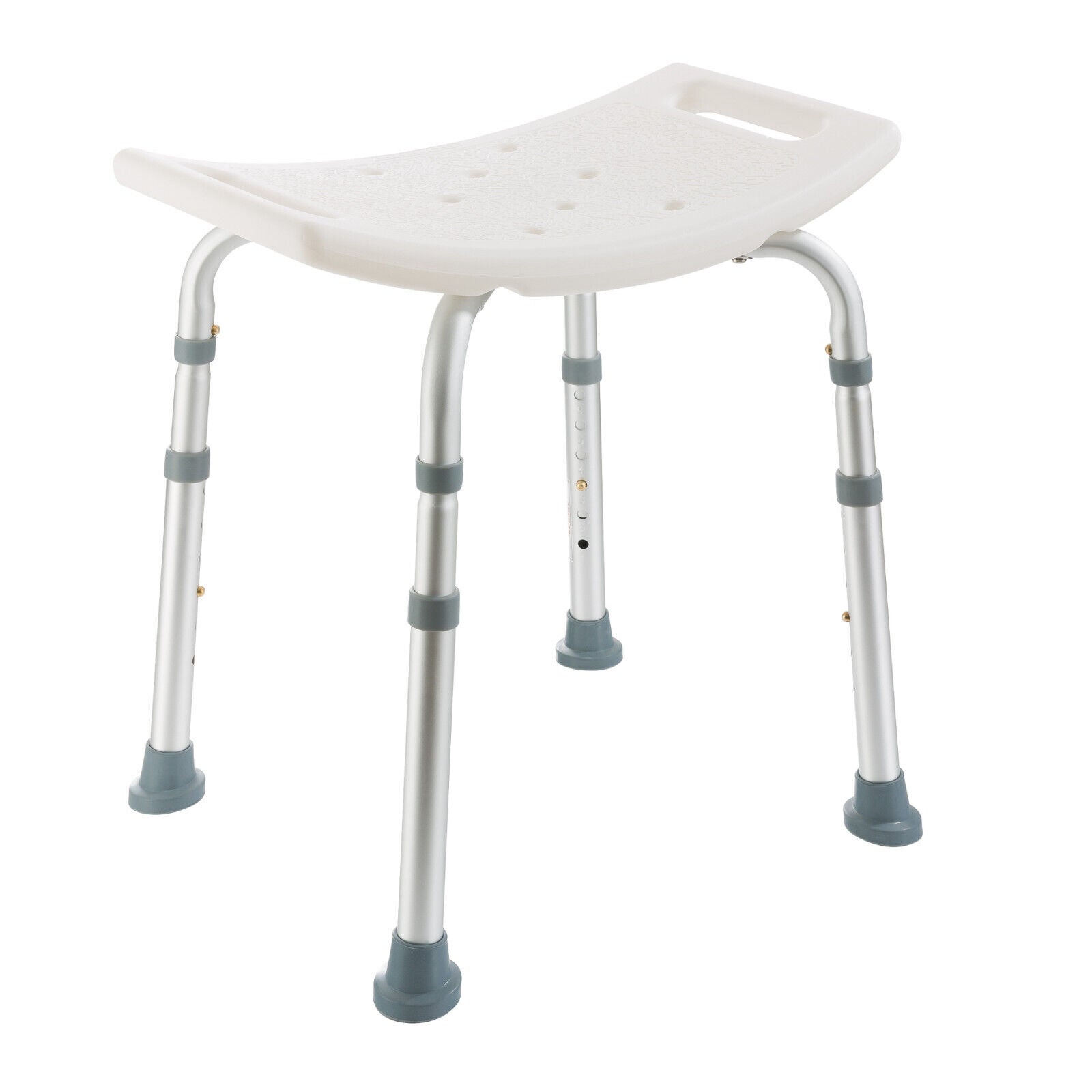 Tabouret De Douche Réglable AREBOS - Siège En Plastique HDPE - Poignées Et Hauteur Ajustable