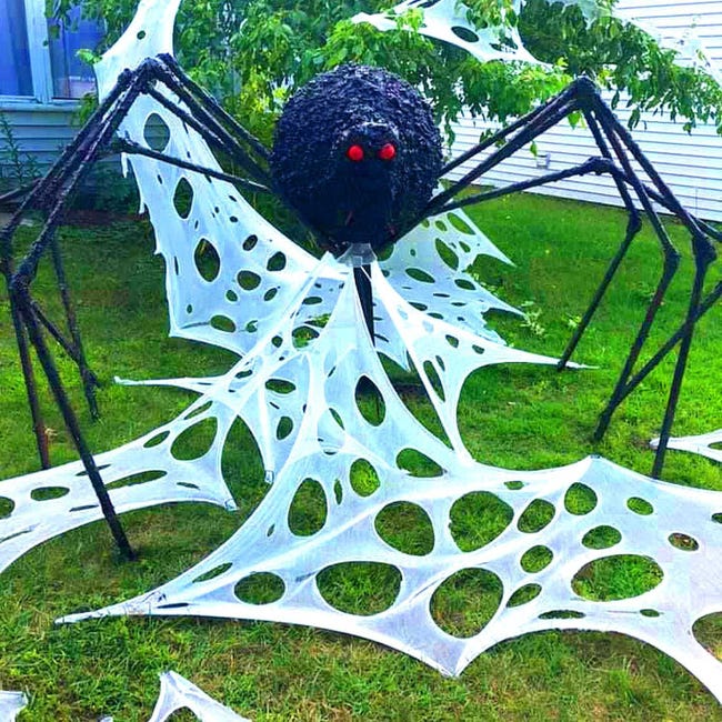 BellaGesundheit Ragnatela per Halloween, decorazione con 20 ragni, 7 x 5,5 m BellaGesundheit Ragnatela per Halloween, decorazione con 20 ragni, 7 x 5,5 m