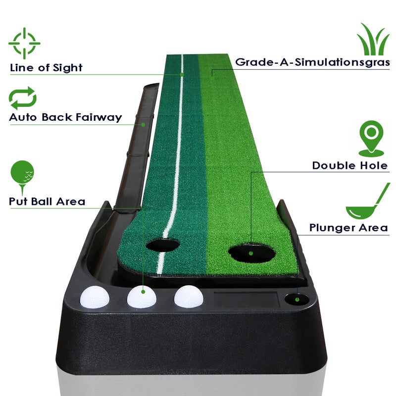 Tappetino per il golf, tappetino per l'allenamento del golf in erba artificiale durevole per i principianti - 6