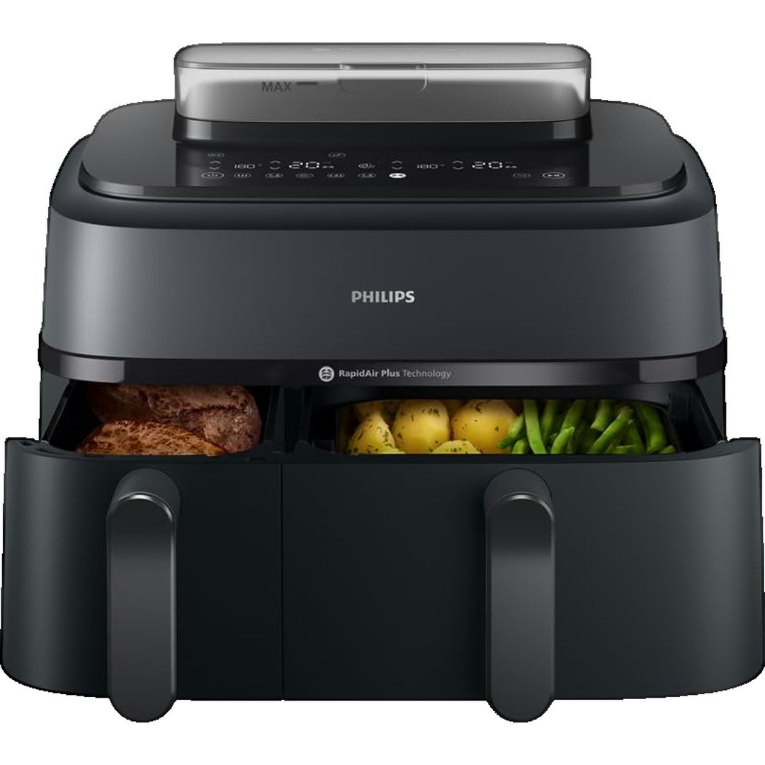 Philips Negro Freidora De Aire Serie 5000 Na550/00 Doble Cubeta 9L 2750W 12 Programas - Imagen 3