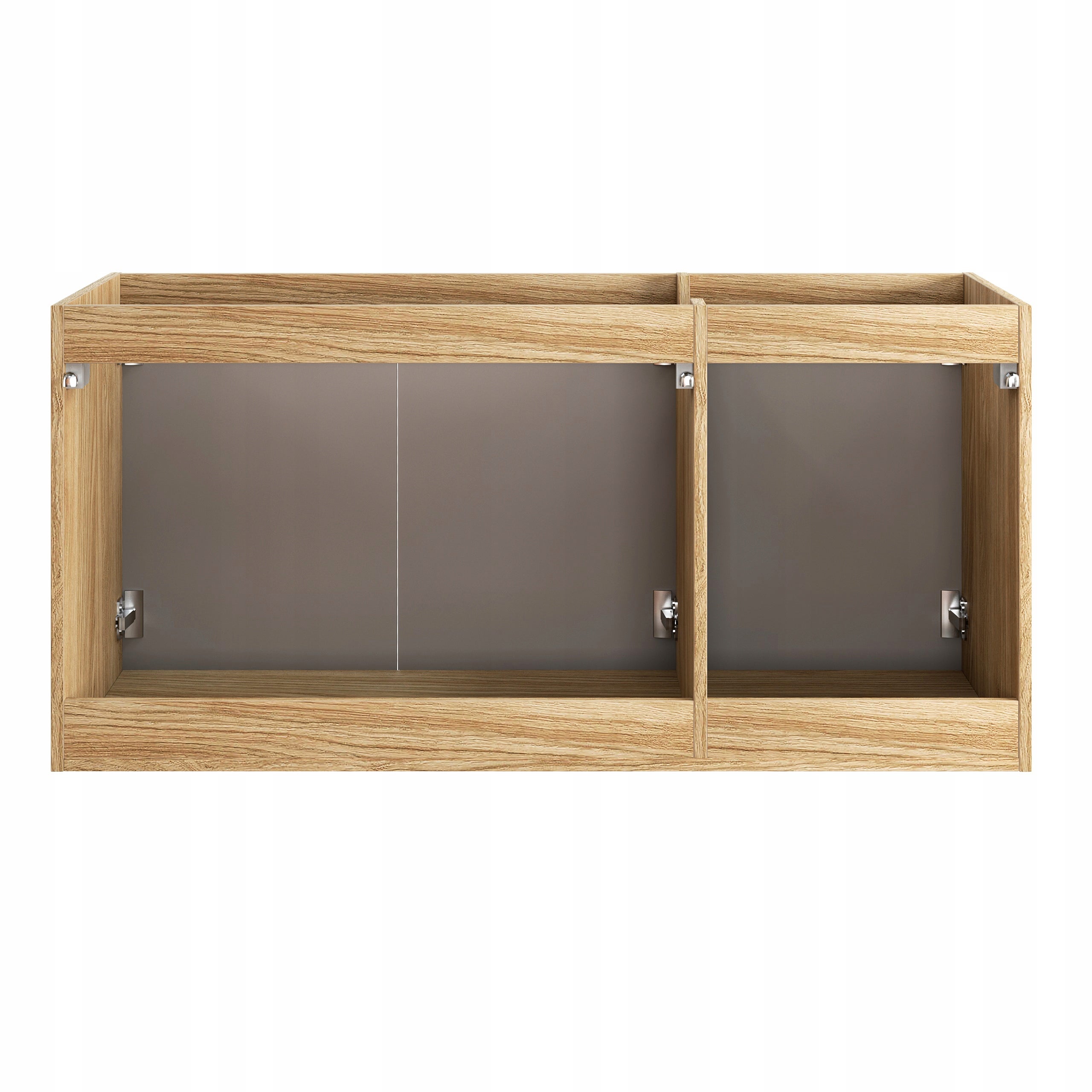 Szafka łazienkowa LUXOR 120 cm czarna dąb olejowany front 3D MDF wisząca - 7