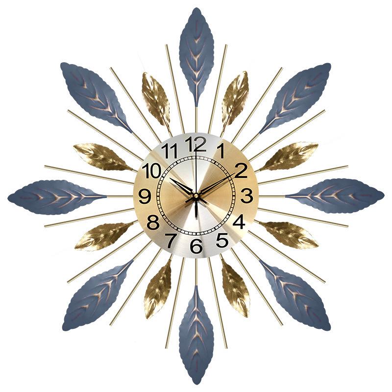 Oro, reloj de pared grande con rayo de sol de 55 cm, diseño moderno, decoración del hogar, reloj de pared, sala de estar, dormitorio, reloj de pared