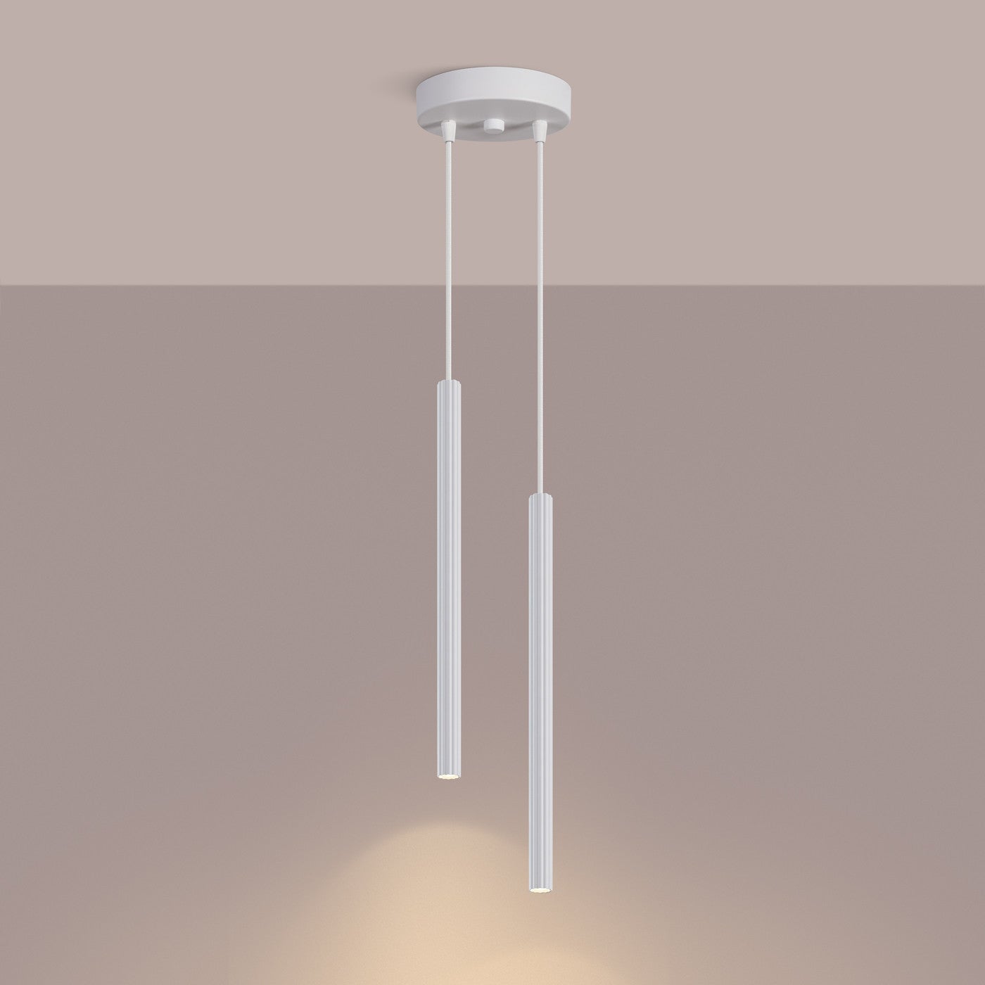 Lampa sufitowa ryflowana ARCHE biała 2xG9x8W metal wym:118x15x15cm IP20 Sollux Lighting - 4