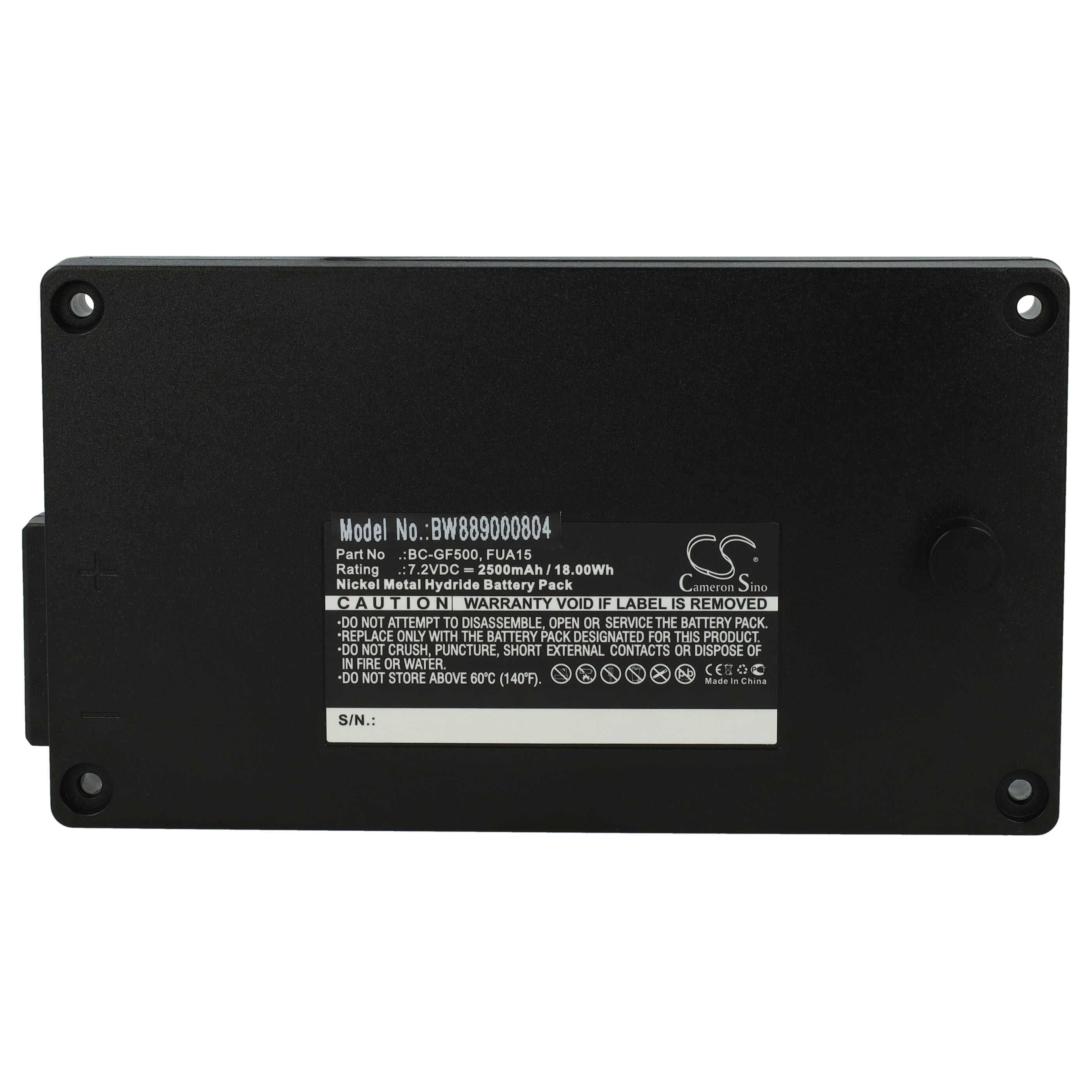 Batterie Compatible NBB Nano-M/S/L - 2000mAh, 7,2V NiMH - Pour Télécommande Industrielle - Remplace 2.260.1020 Etc. - 6