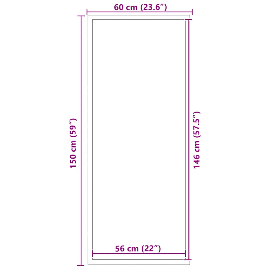 Maison Exclusive - Paillasson gris 60x150 cm - 7