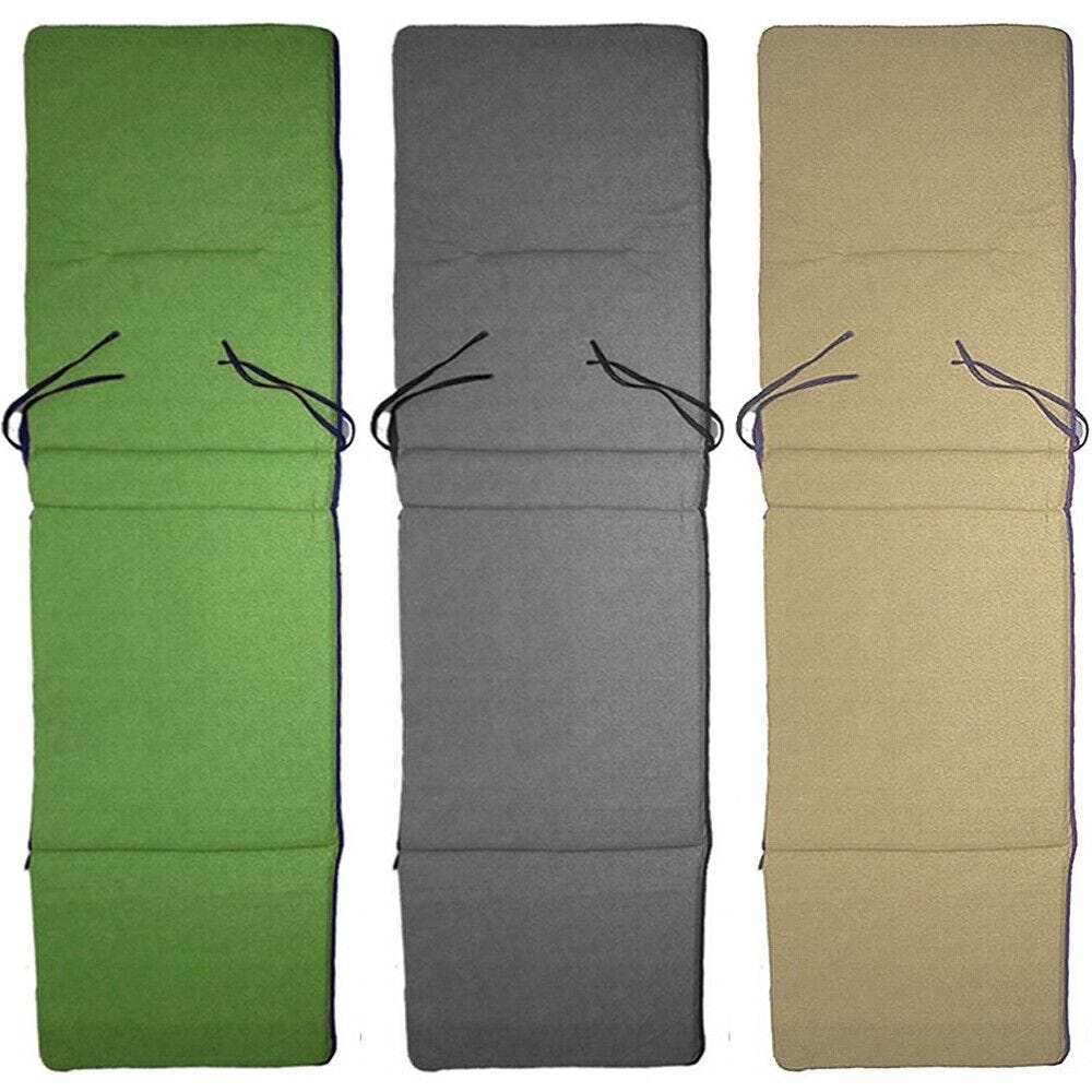 Cuscino imbottito verde copri sdraio stuoia mare per lettino