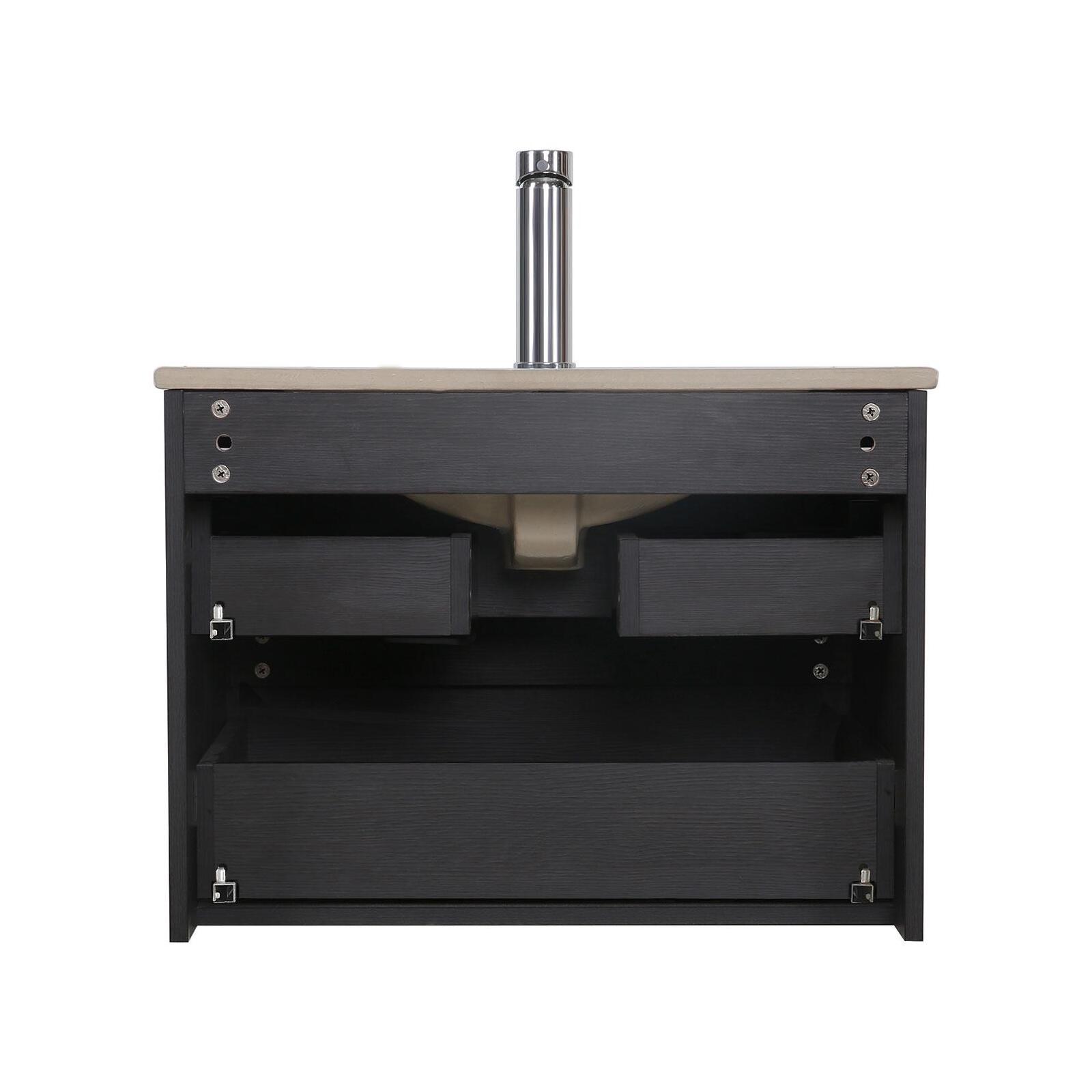 Meuble simple vasque 60cm SORRENTO + vasque - 4