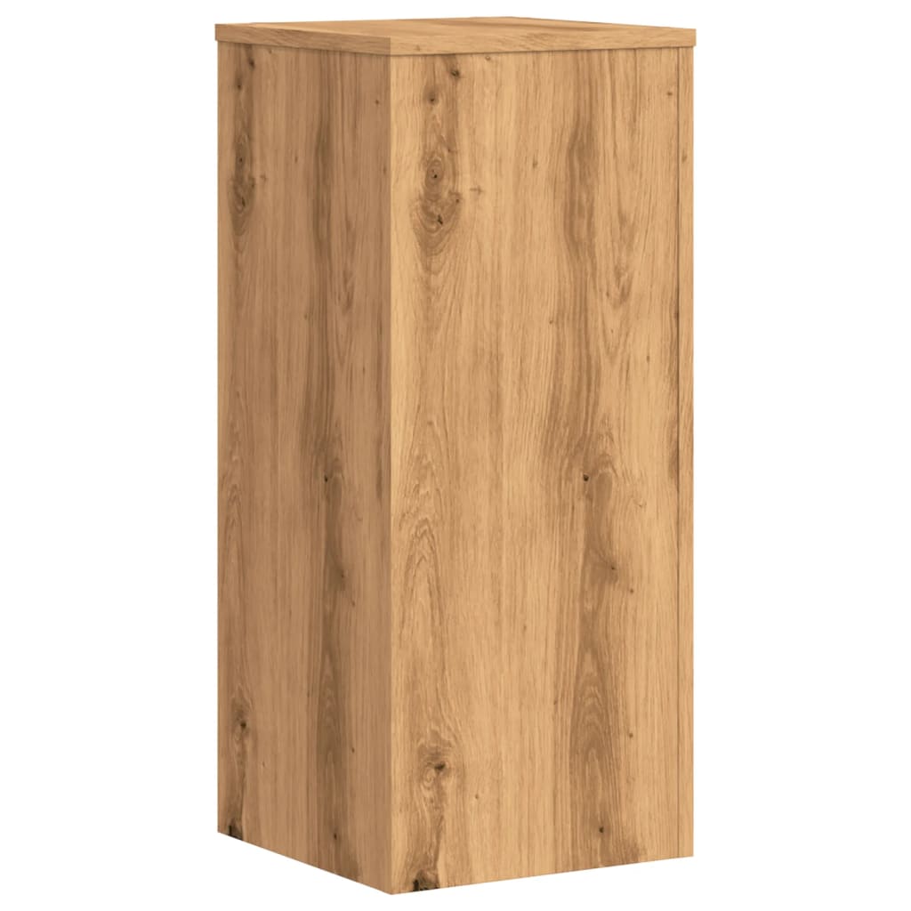 Supports pour plantes 2 pcs chêne artisanal bois d'ingénierie - 7