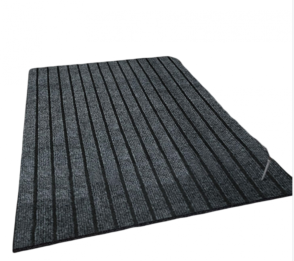 Felpudo de exterior, antideslizante, duradero, absorbe la humedad y la suciedad, lavable a máquina (gris oscuro, 40 x 120 cm)
