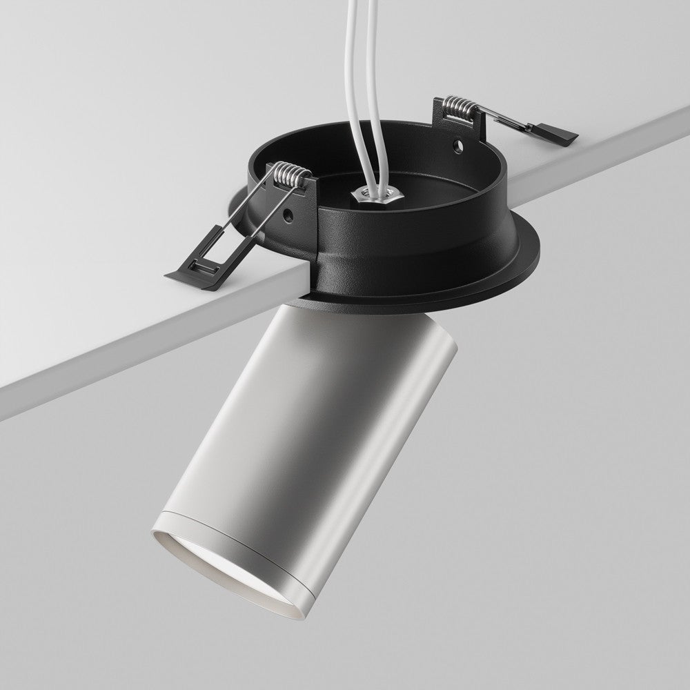 Oprawa sufitowa wpuszczana Focus S czarno-szara 1xGU10x10W okrągła ruchoma IP20 wym: 12,3 x 5,2 x 5,2 cm aluminium Maytoni - 5