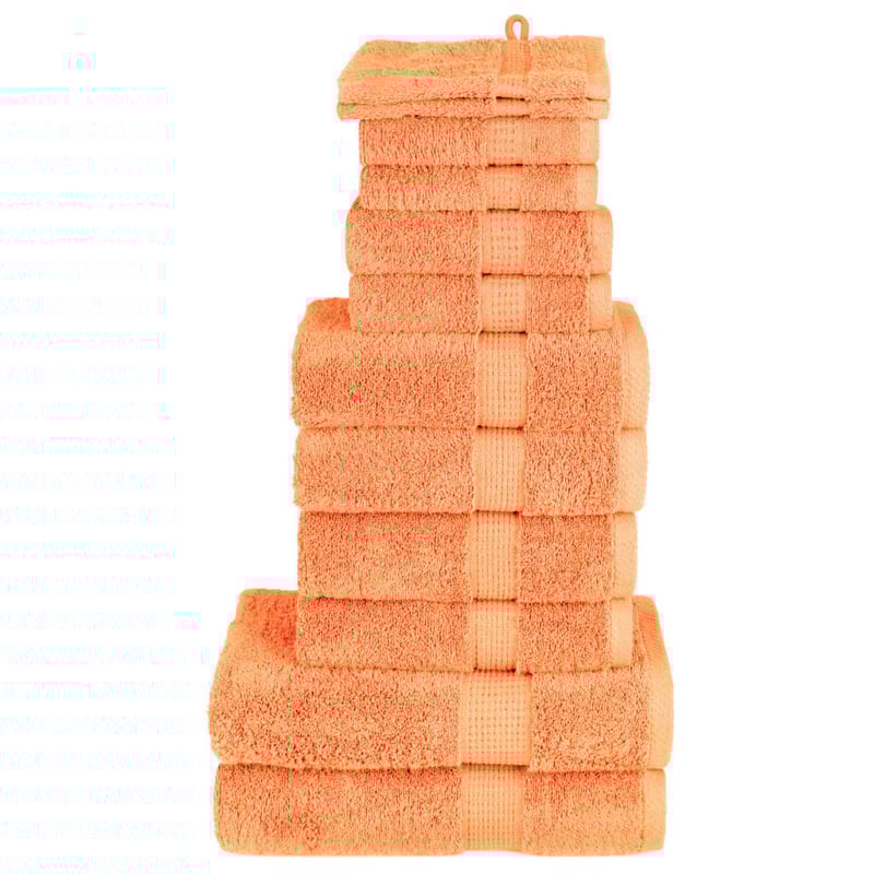 12-cz. zestaw ręczników premium SOLUND, pomarańczowy, 600 g/cm² vidaXL