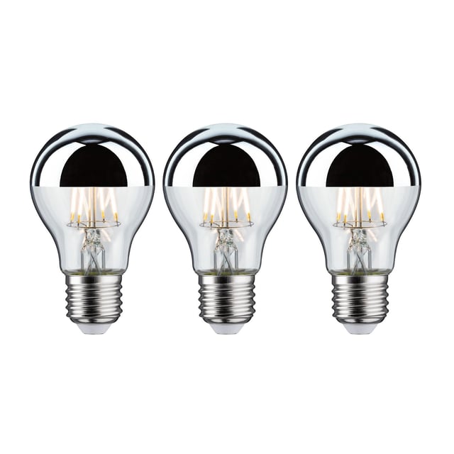 Modern Classic Edition Standard 230 V Ampoule LED Calotte réflectrice E27 3x600lm 3x6,5W 2700K Calotte argentée