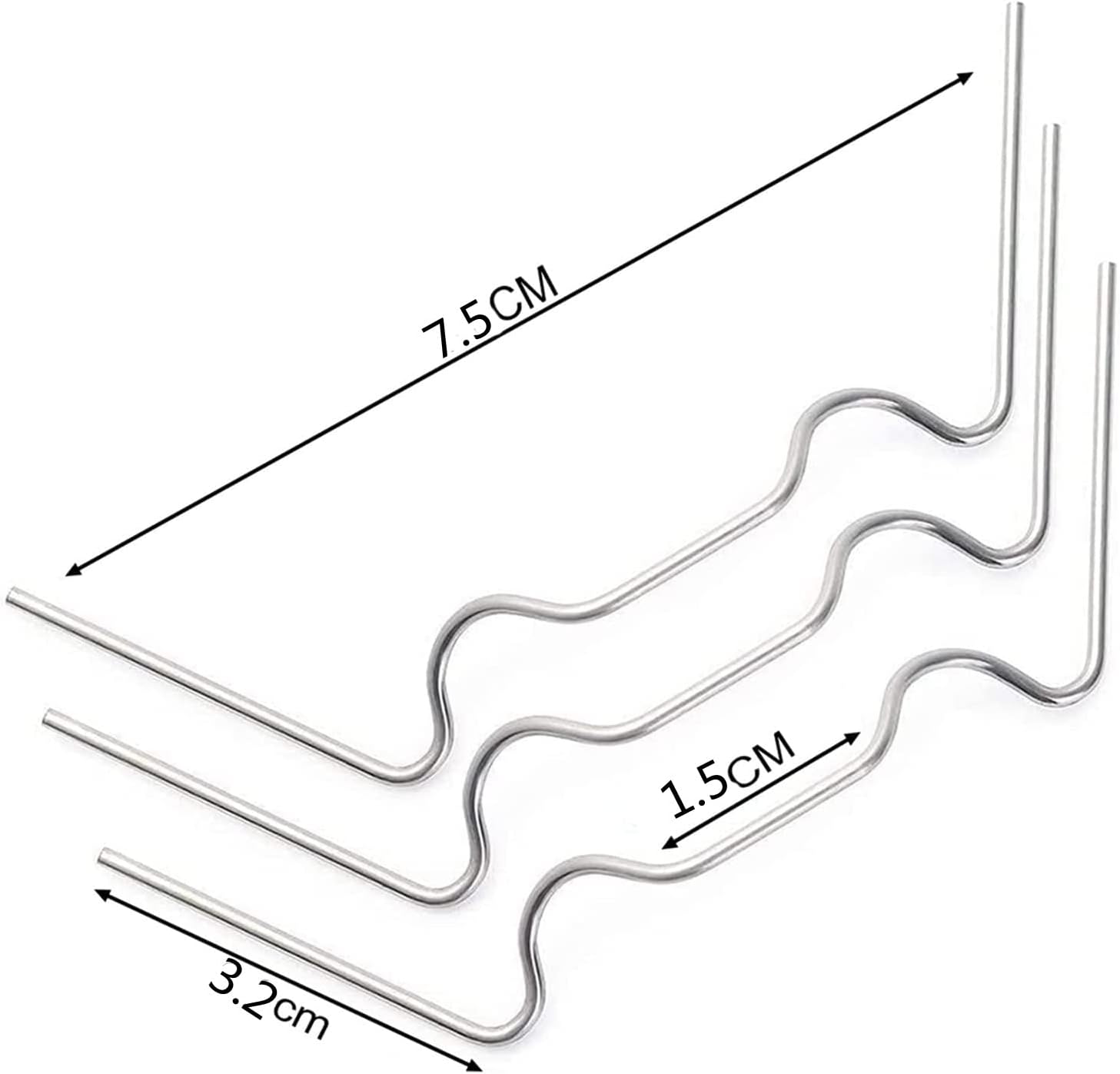 Clip per vetro serra in acciaio inox, 50 pezzi, con clip per vetri da 25