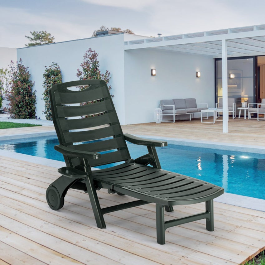 Lettino pieghevole in plastica per piscina e spiaggia Premiere