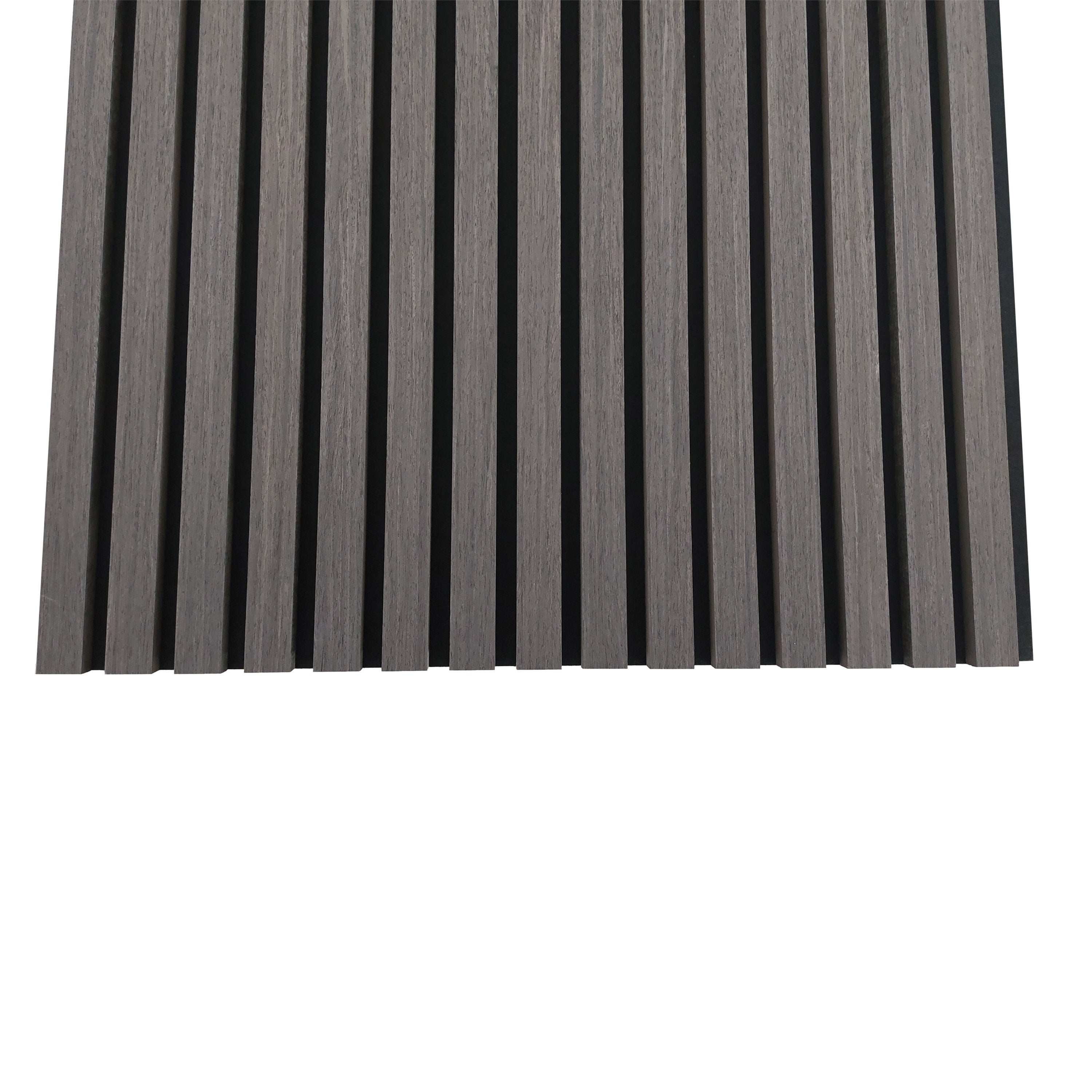 Lot de 2 panneaux muraux acoustiques décoratifs en bois MDF 240 x 60 cm,Chêne gris, excellente isolation phonique, installation facile - 7