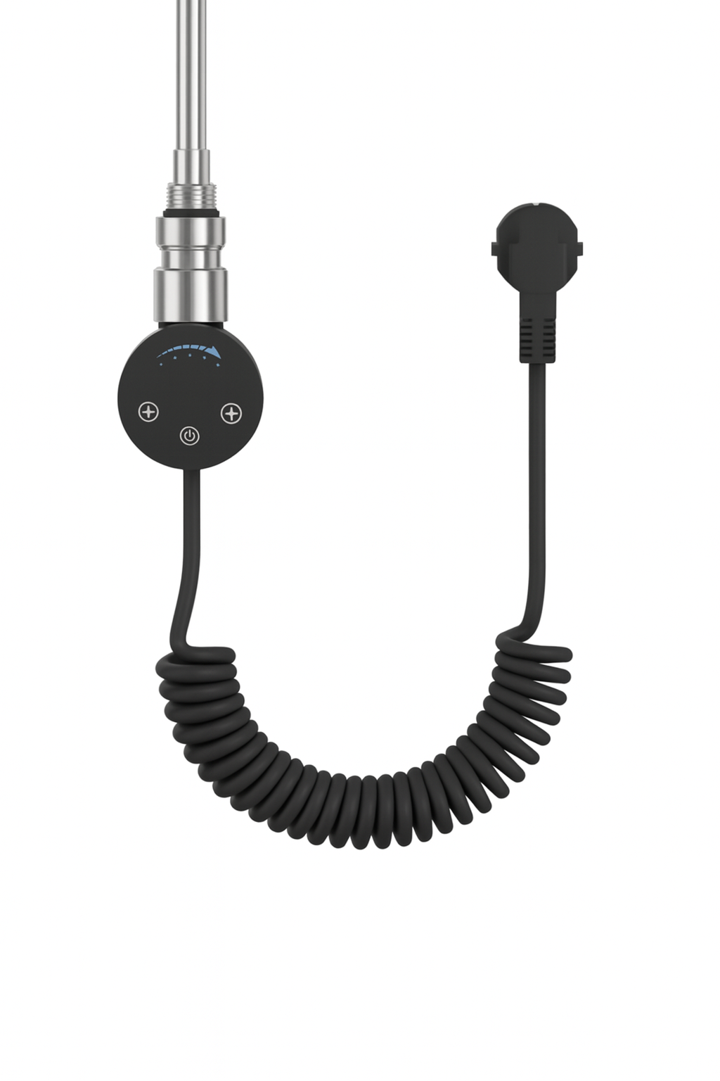 Grzałka elektryczna do grzejnika łazienkowego SLX 400W czarna z kablem LUXRAD