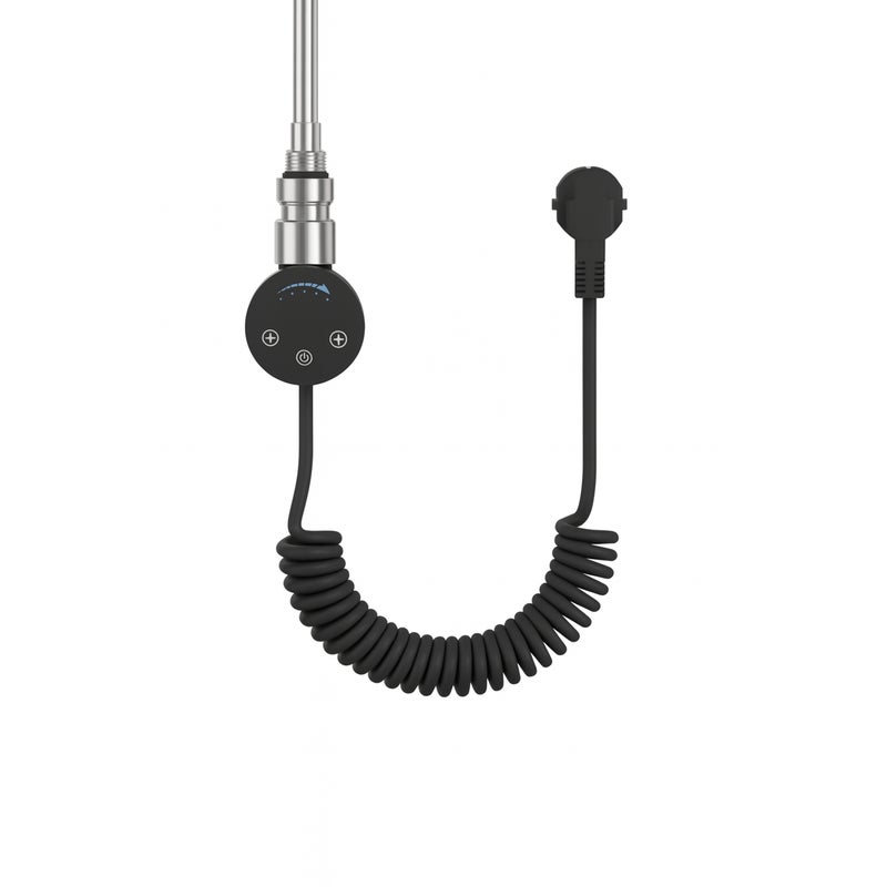 Grzałka elektryczna do grzejnika łazienkowego SLX 400W czarna z kablem LUXRAD